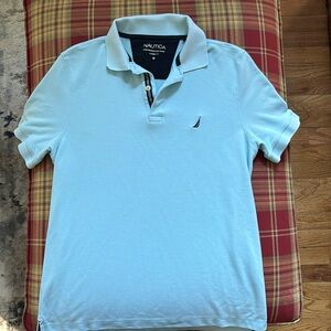Mens Nautica light blue polo shirt size Medium